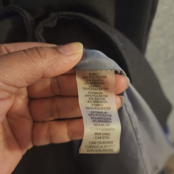 Calvin Klein Women's Gray One Button Blazer Jacket Professional Chic Size 8 - Picture 8 of 8